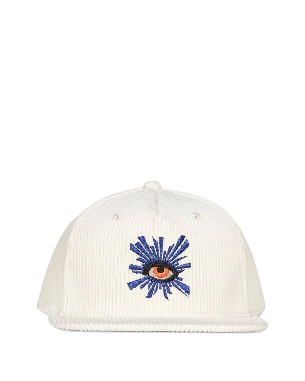 House of Errors White Corduroy Cap "All Seeing Corduroy" for men