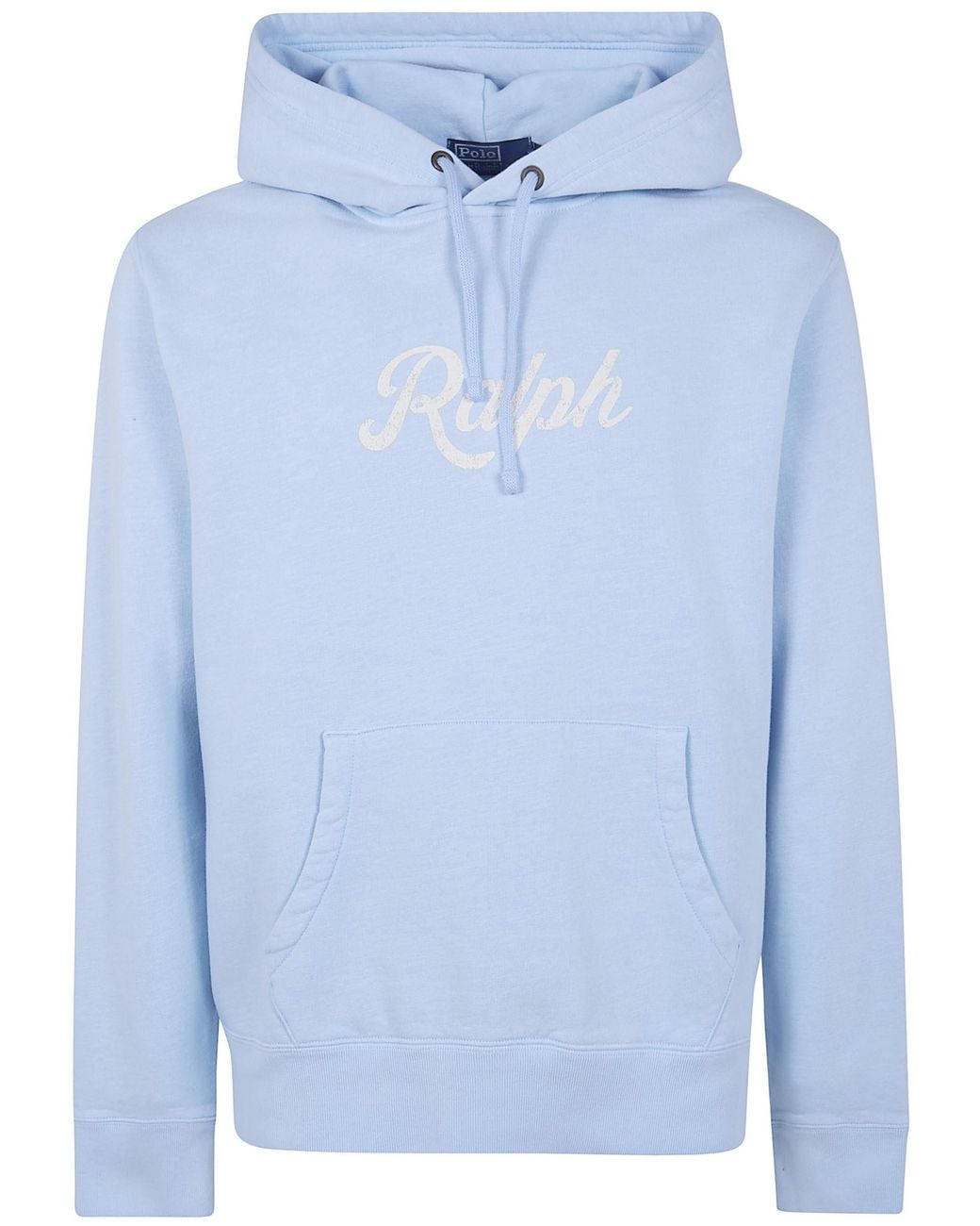 Polo Ralph Lauren Blue Hooded Long Sleeves Sweatshirt for men