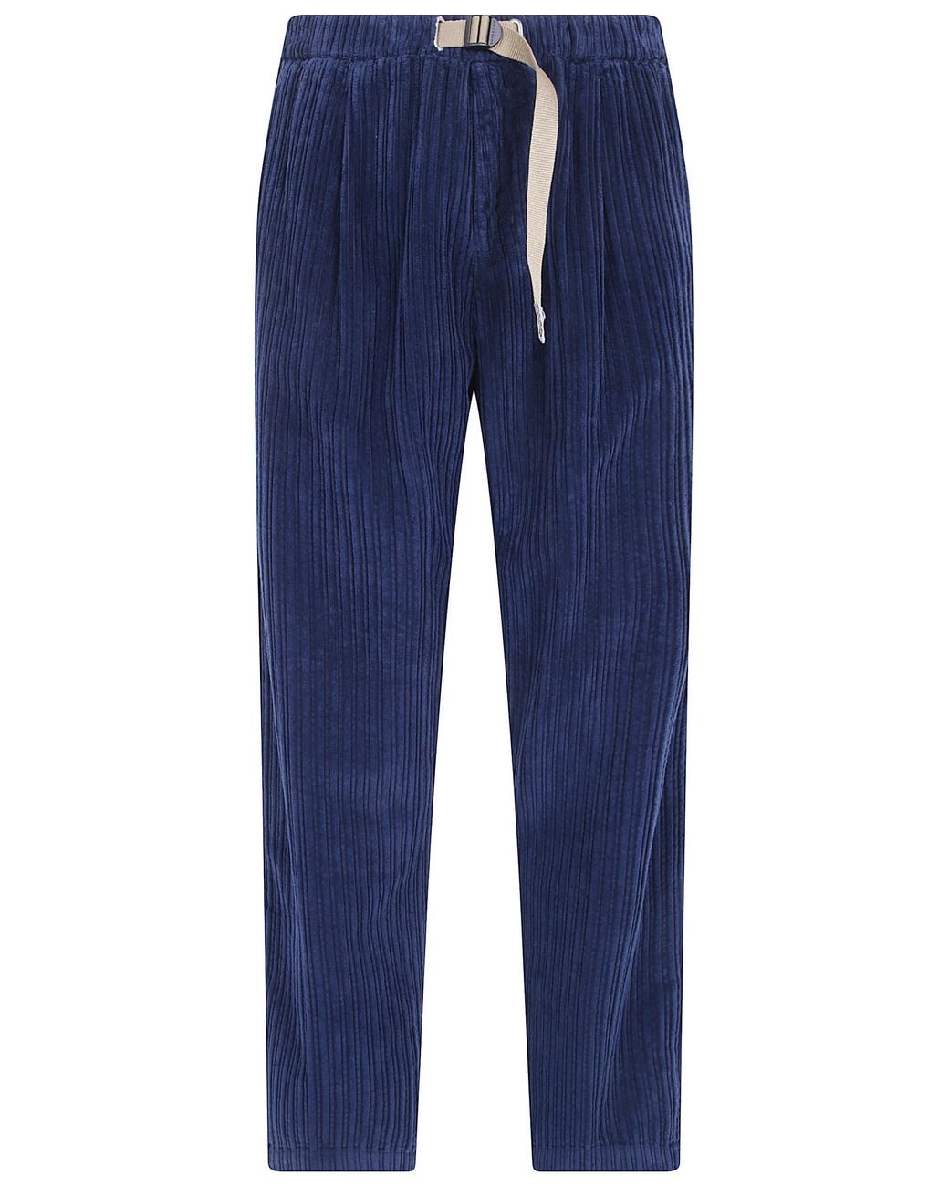 White Sand Blue Trousers for men