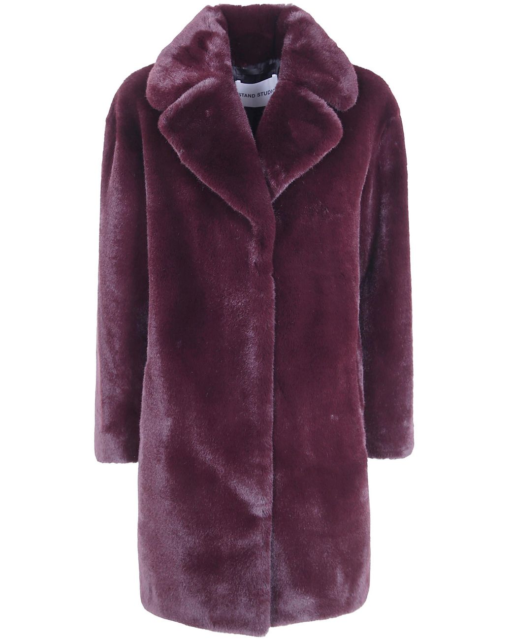 STAND Purple Cocoon Teddy Coat "Camille"