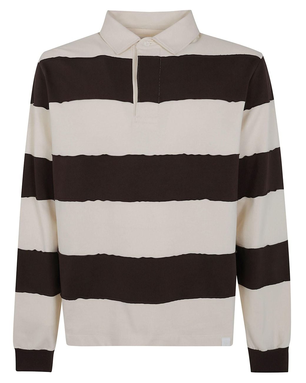 Woc Black Polo Shirt Striped "Oviedo" for men