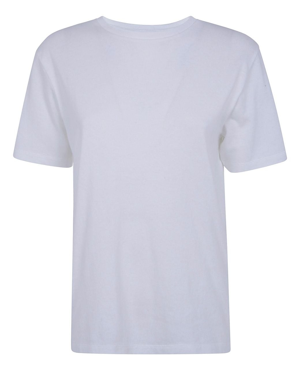 Khaite White Short Sleeve T-Shirt "Mae"