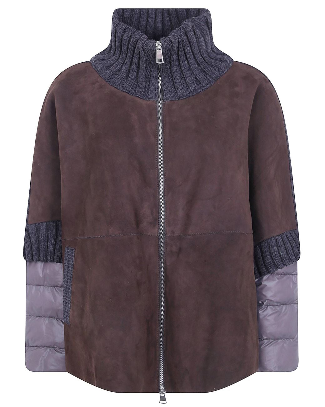 The Jackie Leathers Purple Jacket Cape "Adele"
