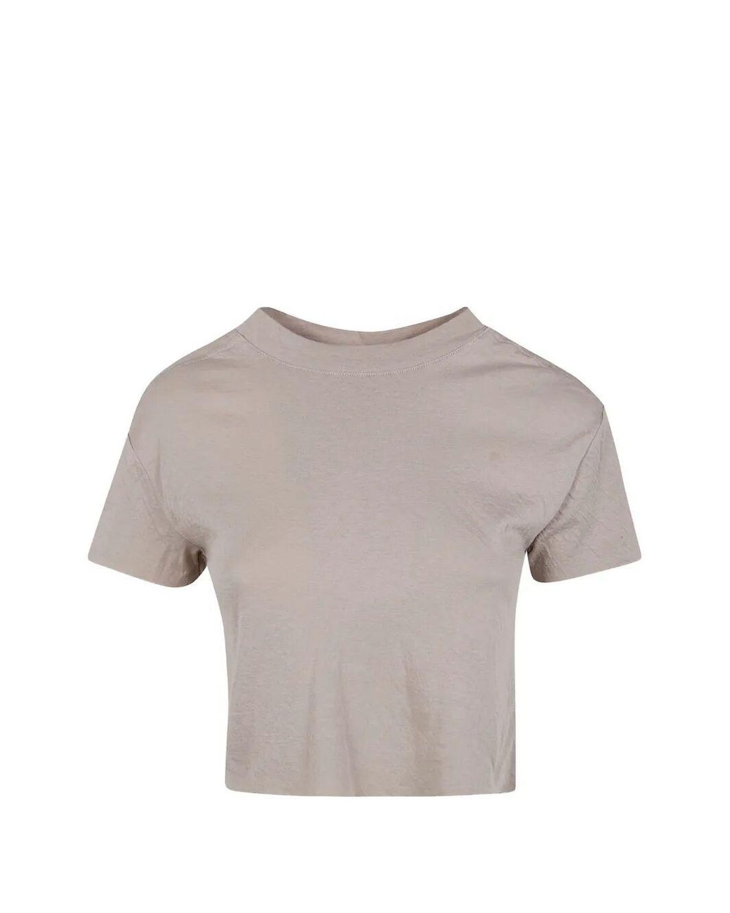 Thom Krom Gray Crop T-Shirt