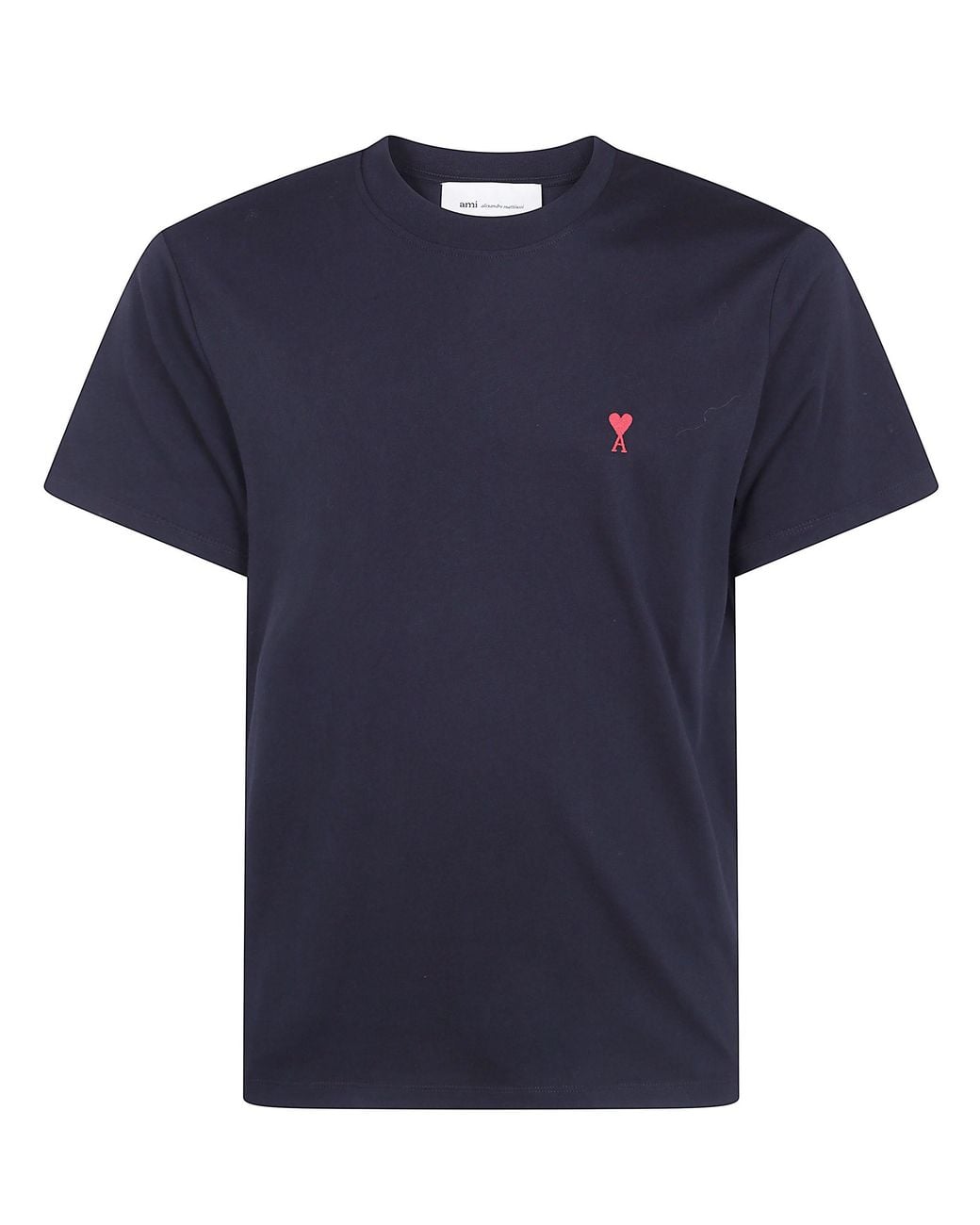 AMI Blue T-Shirt Short Sleeve "Quota Ami De Coeur"