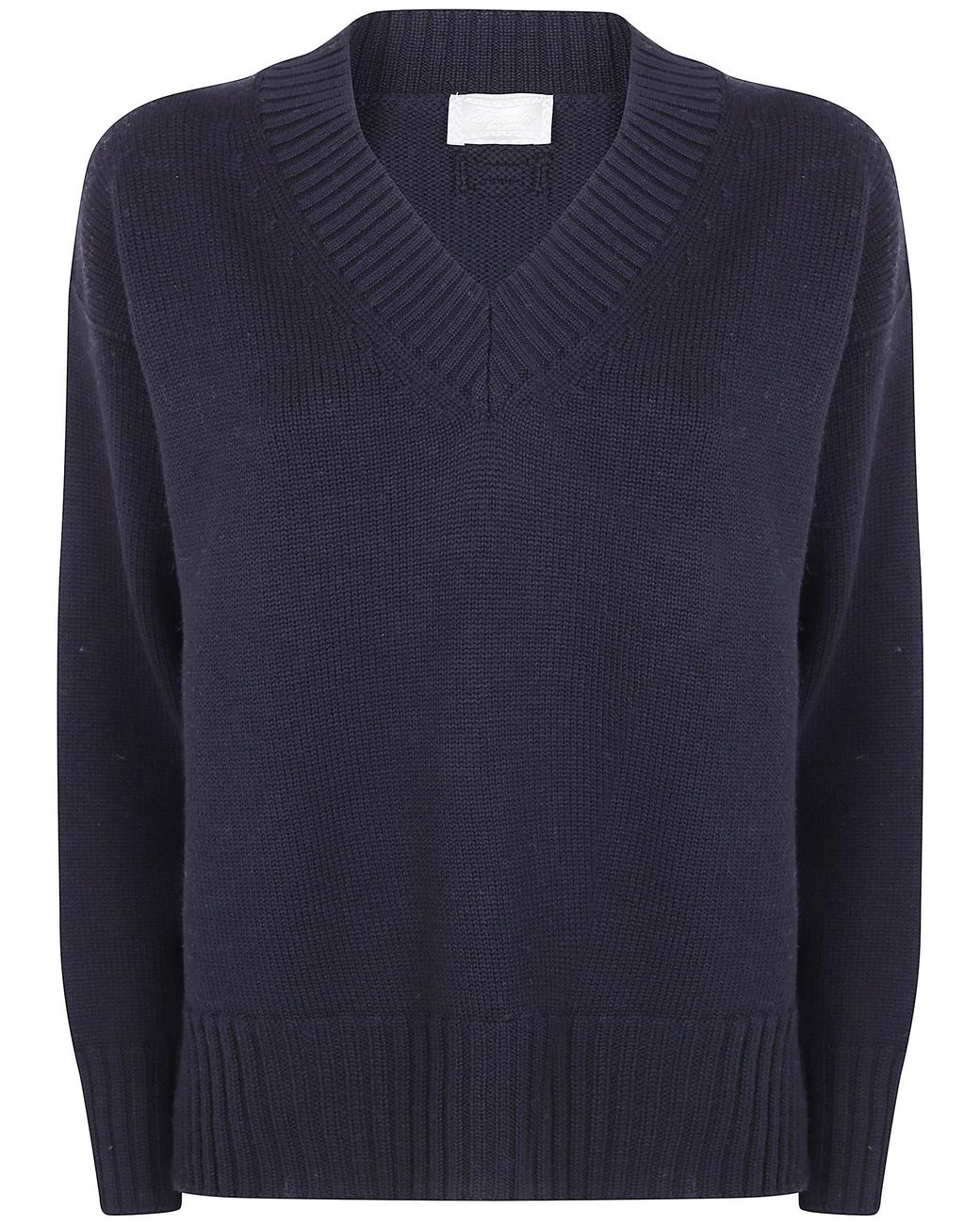 Drumohr Blue Sweater V Neck "Oversized"