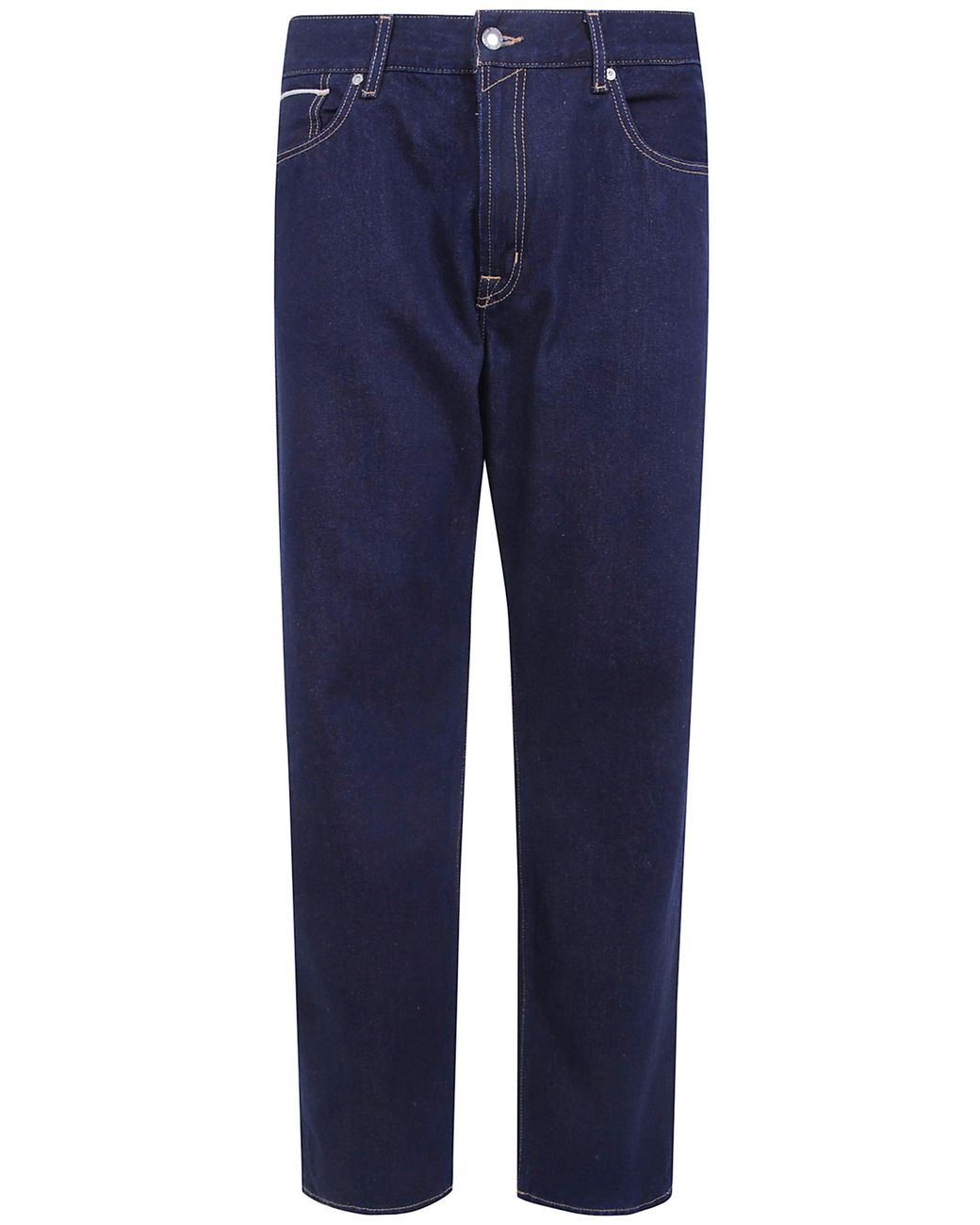 7 For All Mankind Blue Straight-Leg Jeans "Morden Straight" for men