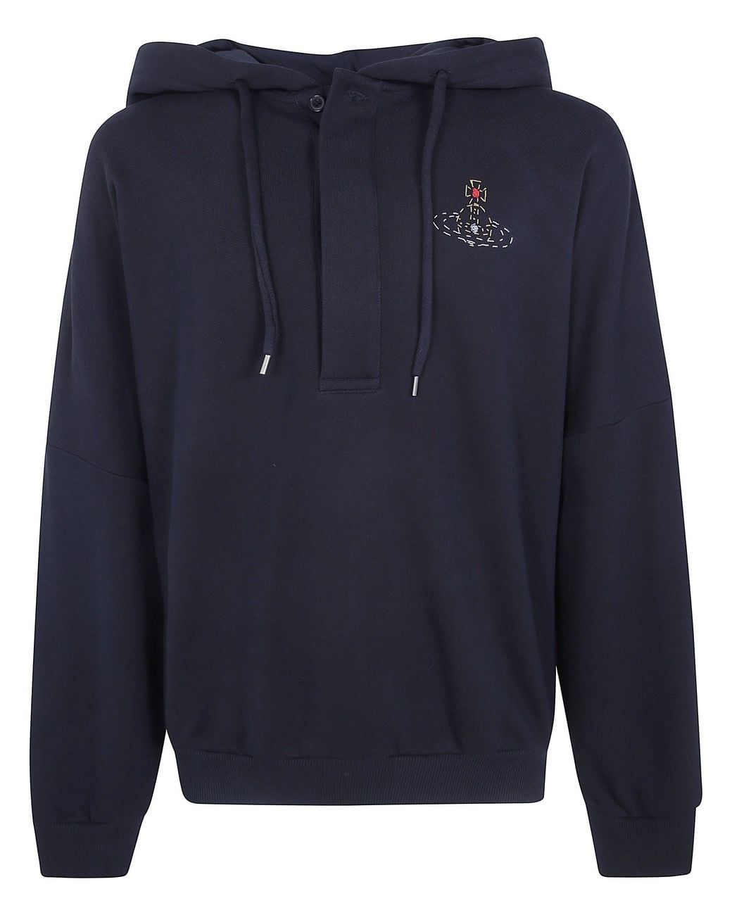 Vivienne Westwood Blue Hoodie "Batwing" for men