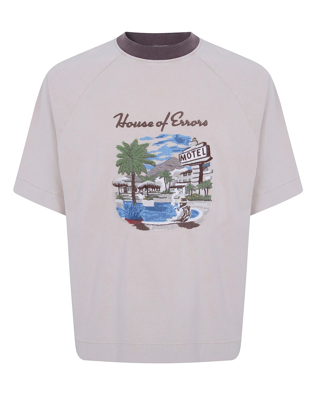 House of Errors Gray T-Shirt "Motel Steakout" for men