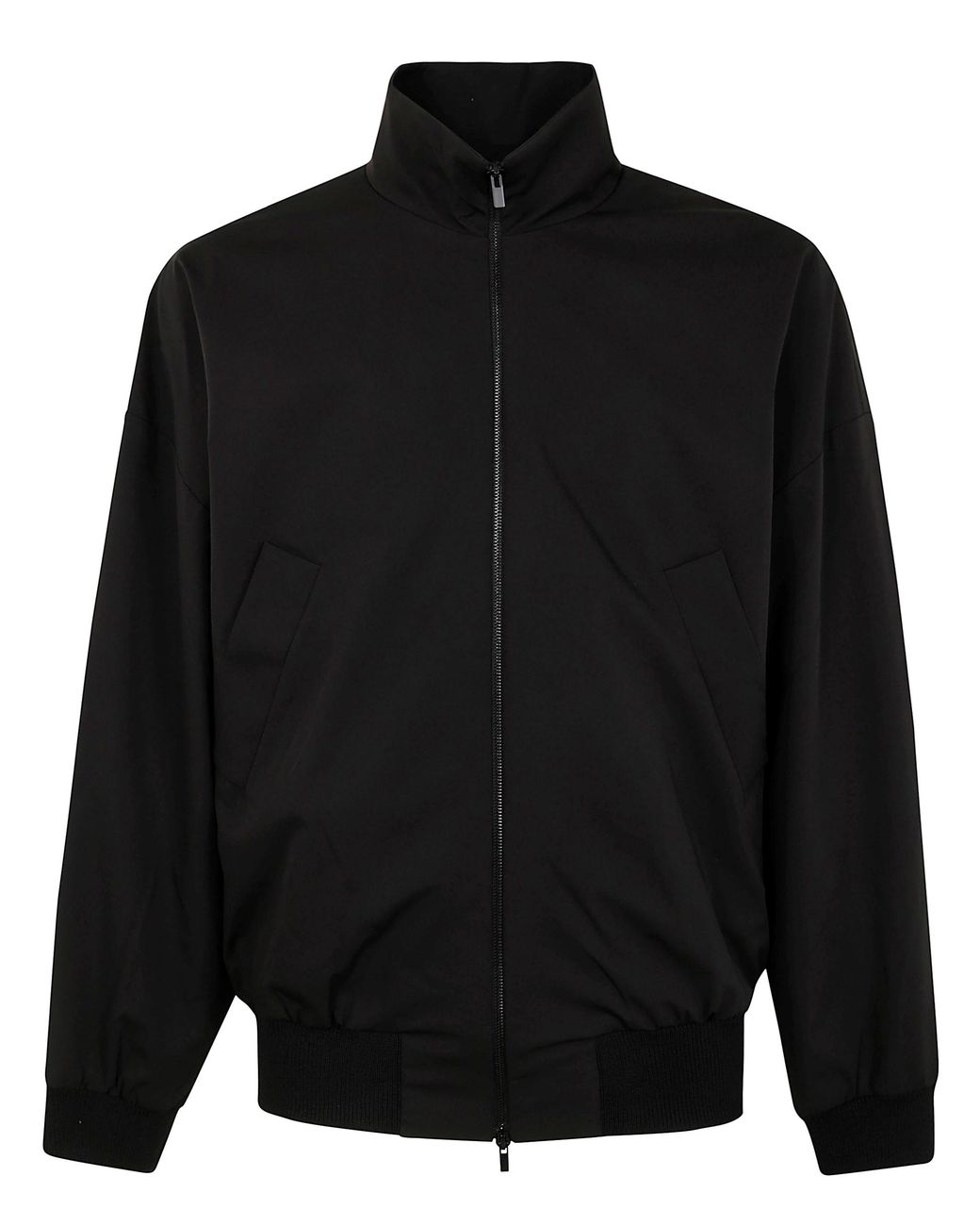 Fear of God Eternal Black High Neck Track Jacket for men
