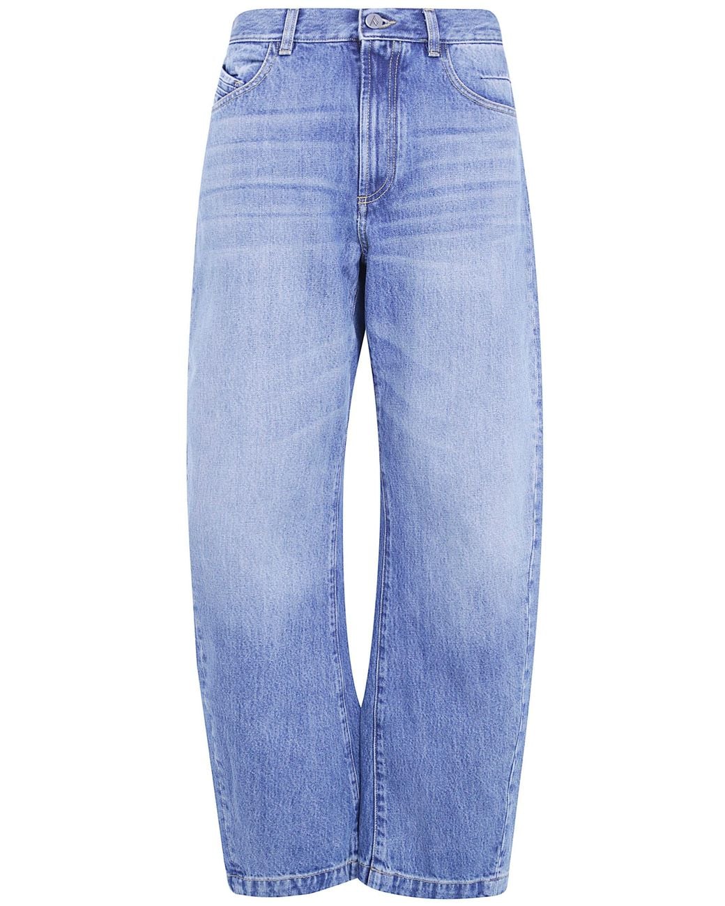 The Attico Blue Jeans Wide Leg "Barrel"