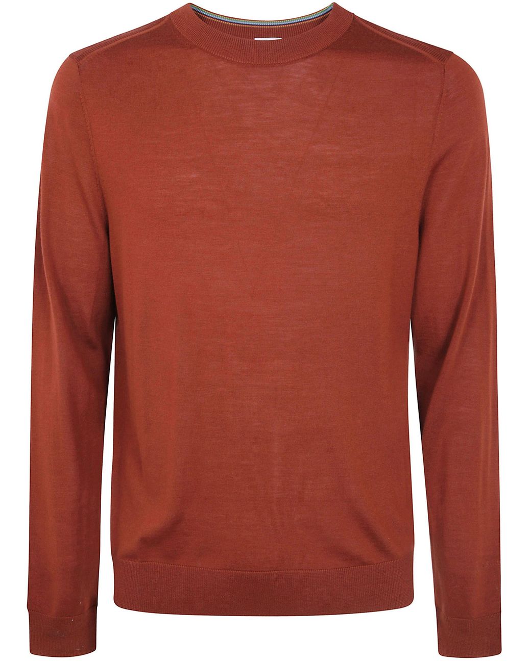 Paul Smith Red Sweater Crew Neck "M1R.970Z. W03154 19 Dark Rust" for men