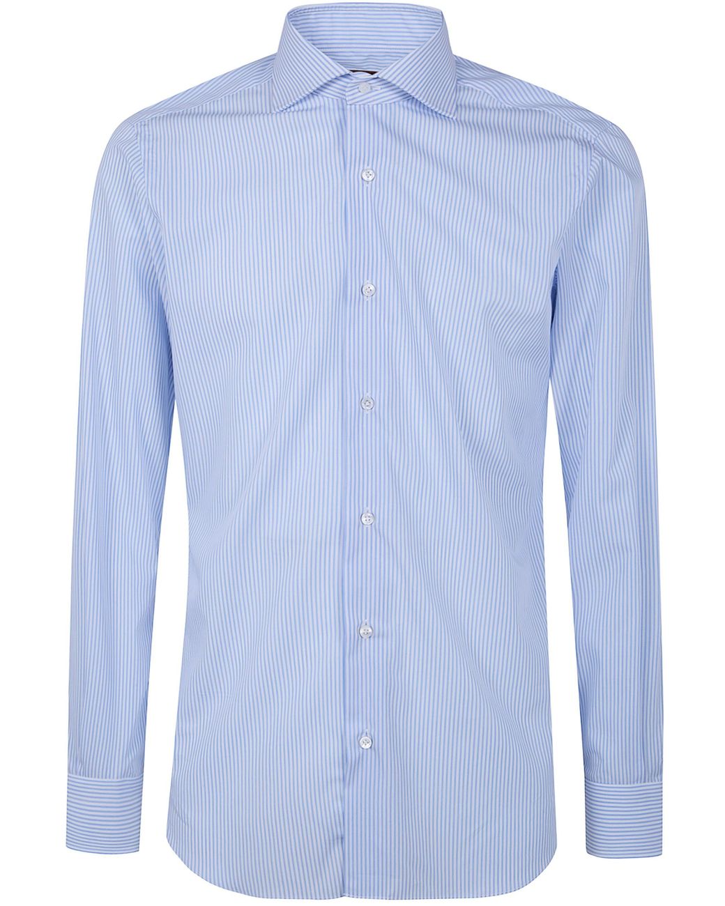 Barba Napoli Blue Classic Popeline "Bacchetta Spaziata" Shirt for men