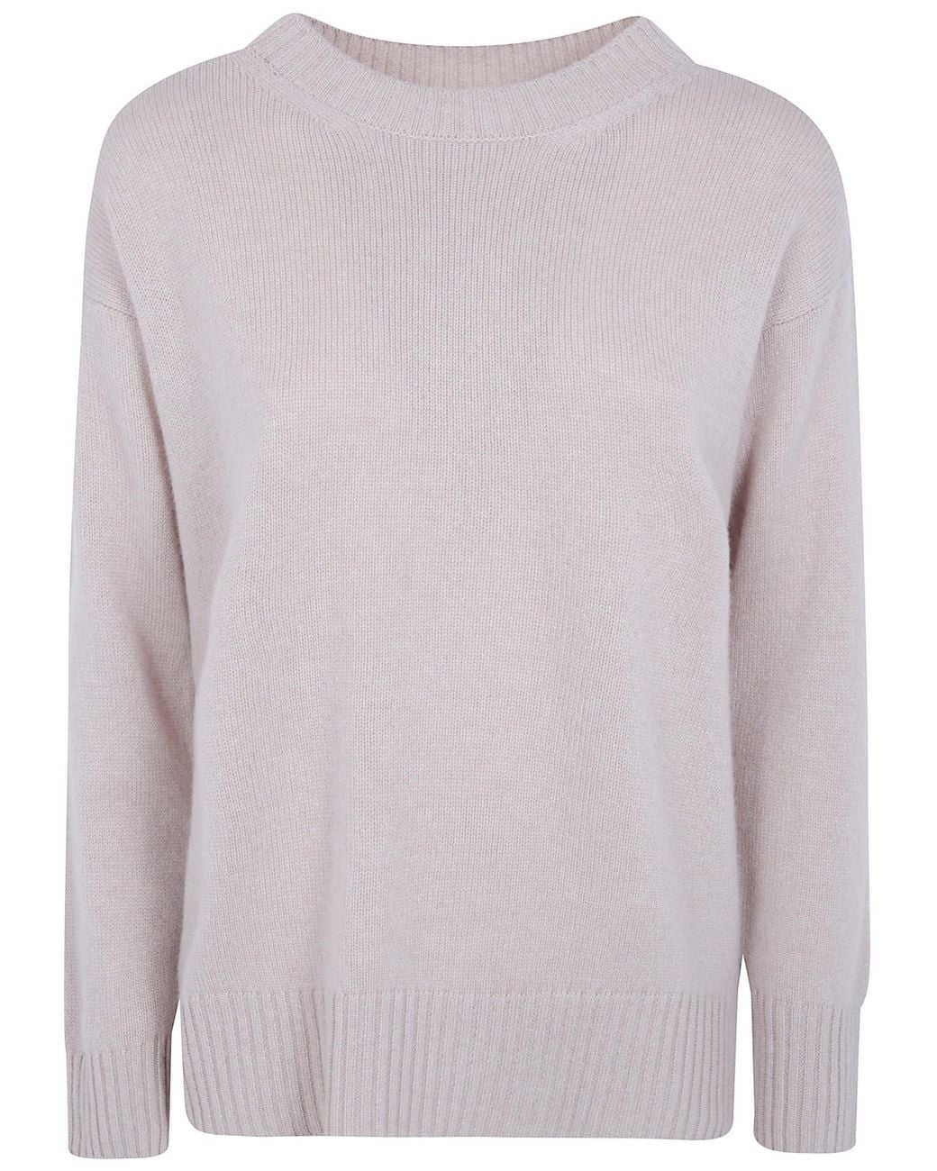 Rossopuro Natural Sweater Boat Neckline "Long Sleeved Boat Neckline Over Swea