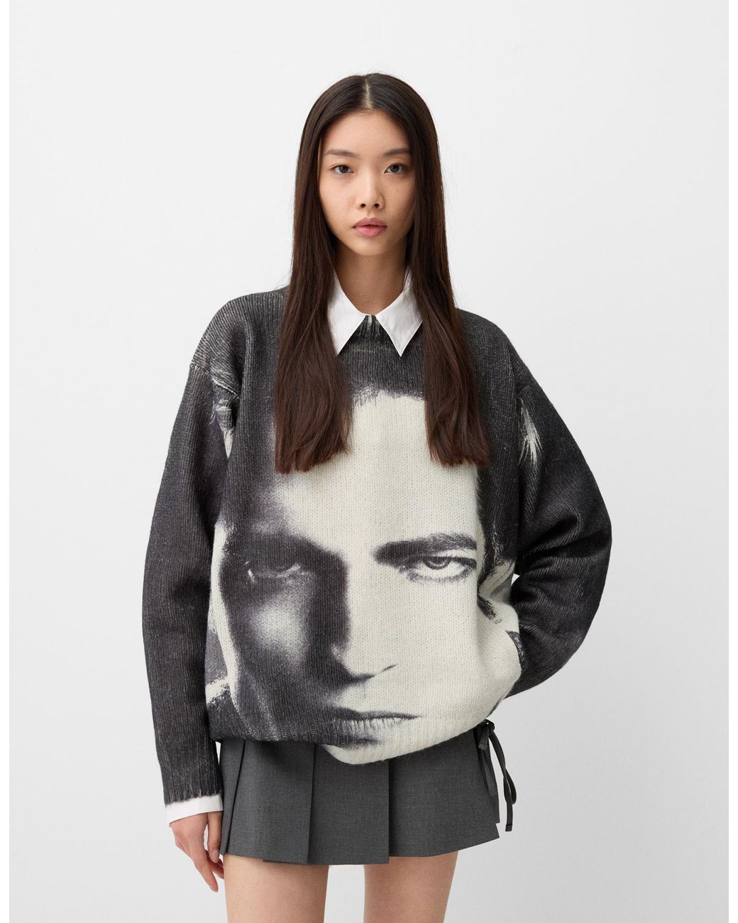 Bershka Twilight Sweater in Gray | Lyst