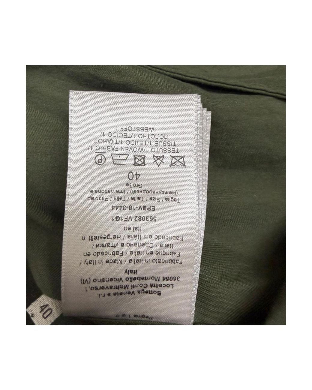 Bottega Veneta Green Double-Breasted Sleeveless Trench Coat