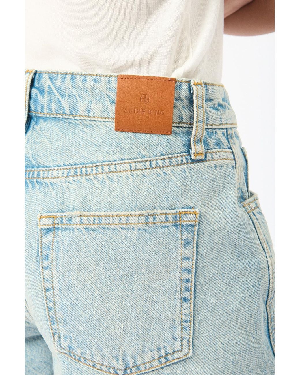 Anine Bing Blue Bleached Dalton Short