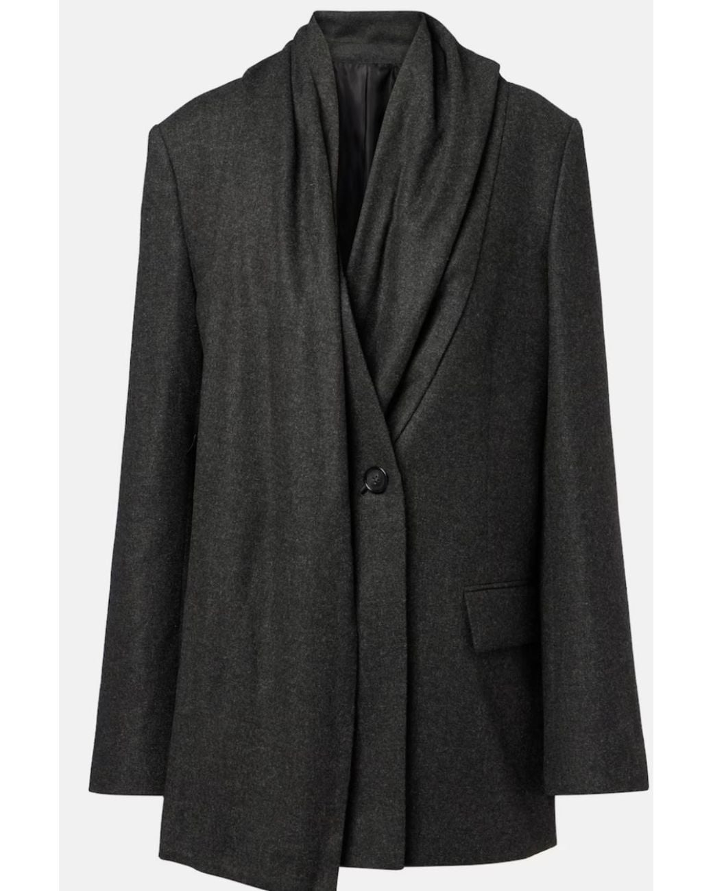 Totême Black Scarf Blazer