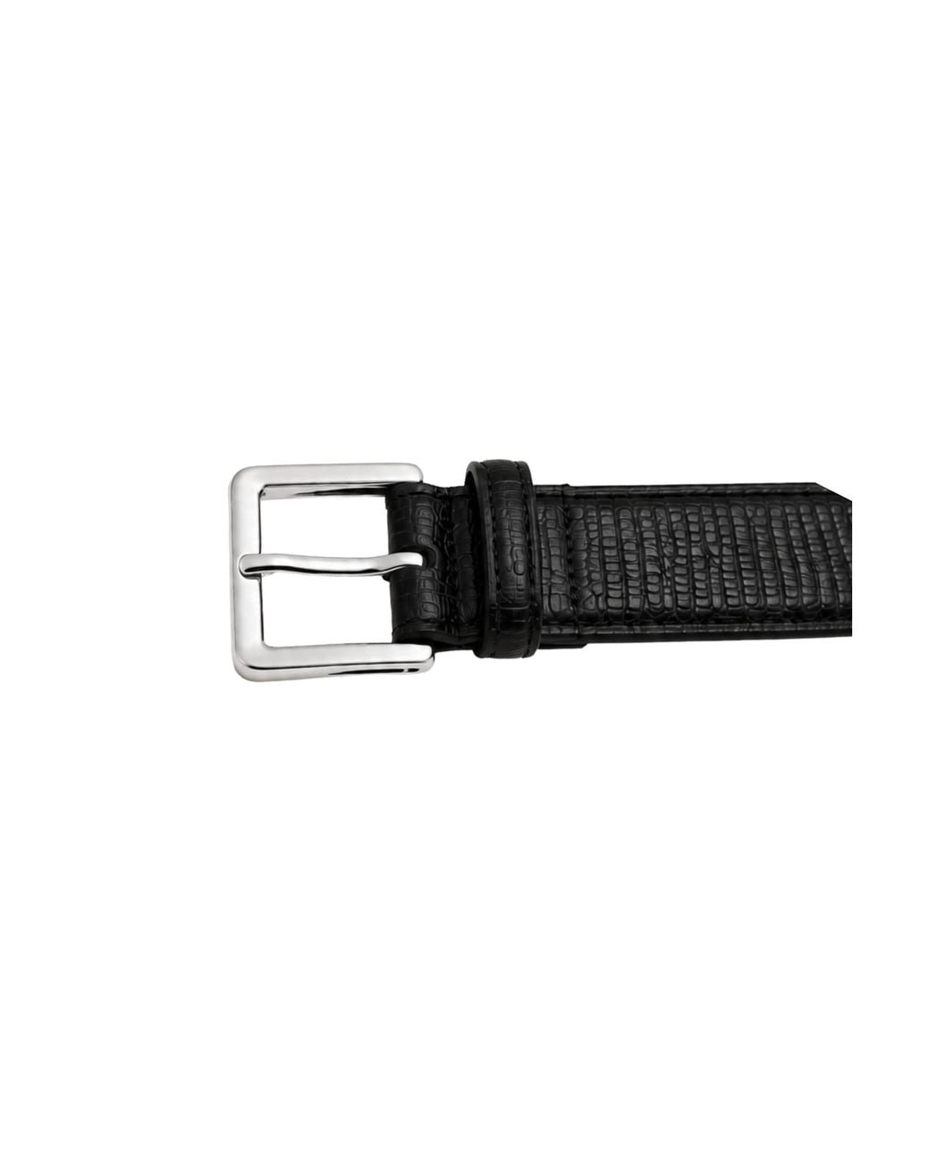 MARCÉLA LONDON Black Hyra Croc Belt