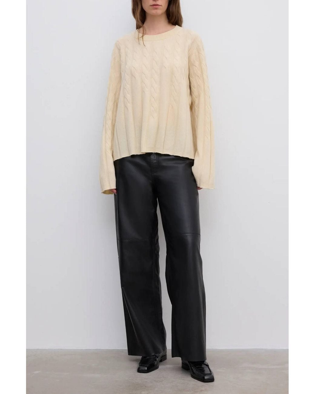 House of Dagmar Multicolor Faded Cable Knit Jumper