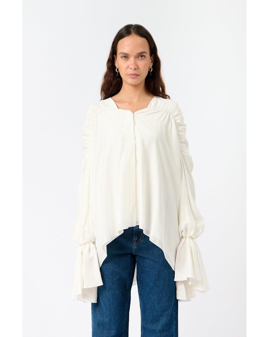 7 For All Mankind White The Ariel Shirt