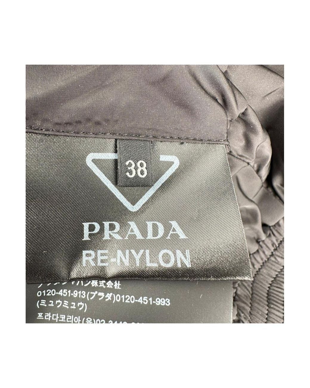 Prada Black Re-Nylon Cropped Down Jacket