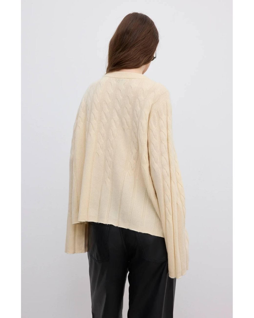 House of Dagmar Multicolor Faded Cable Knit Jumper