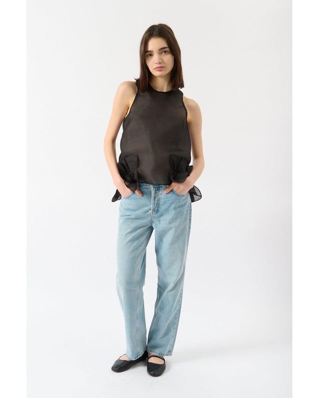 BITE STUDIOS Black Frill Top