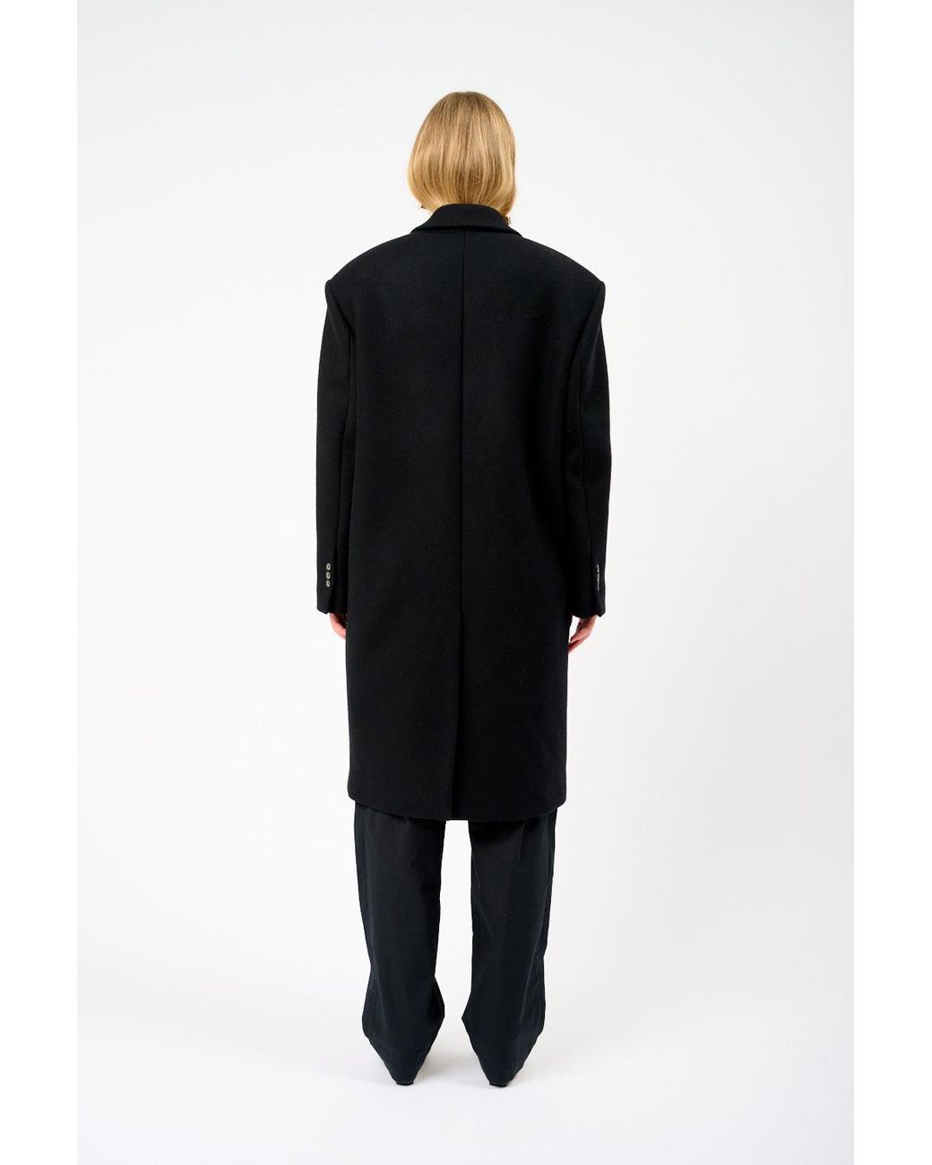Magda Butrym Black Wool Coat