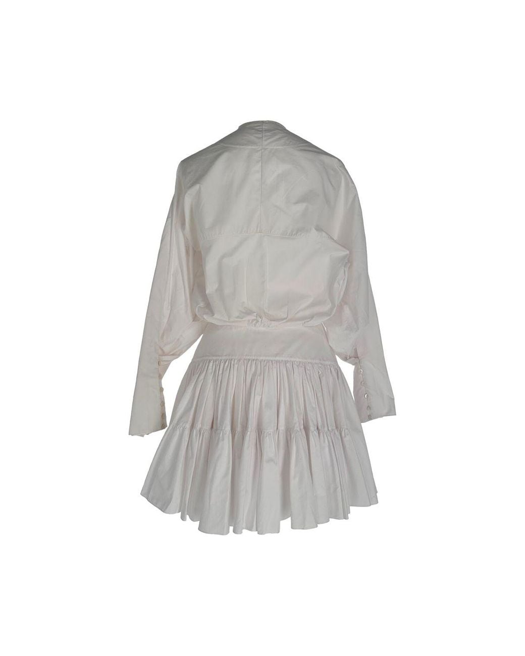Alaïa Gray Longsleeve A-Line Mini Dress