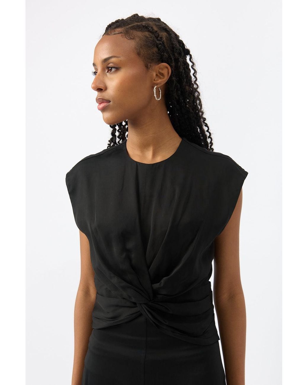 Rohe Black Draped Dress