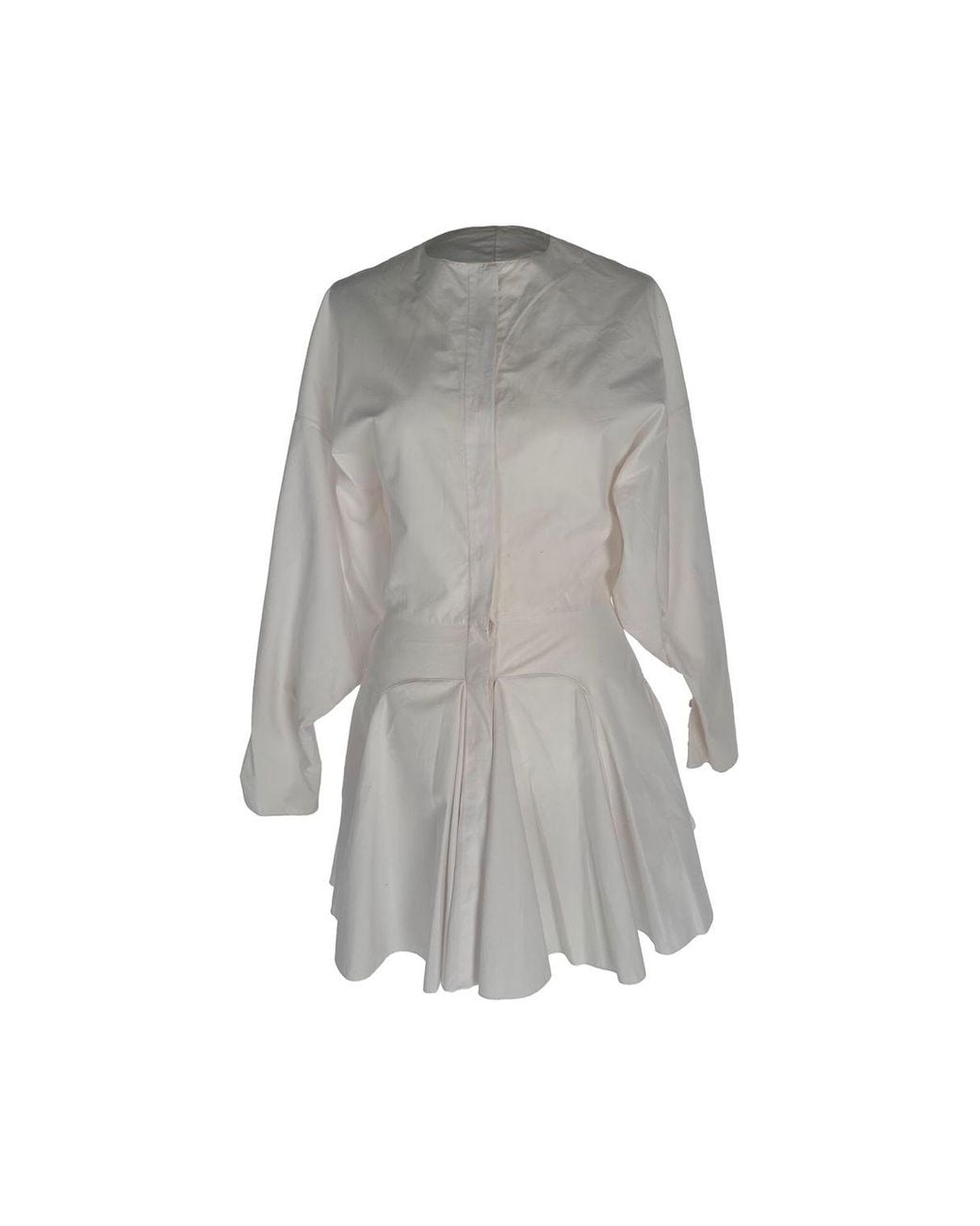 Alaïa Gray Longsleeve A-Line Mini Dress