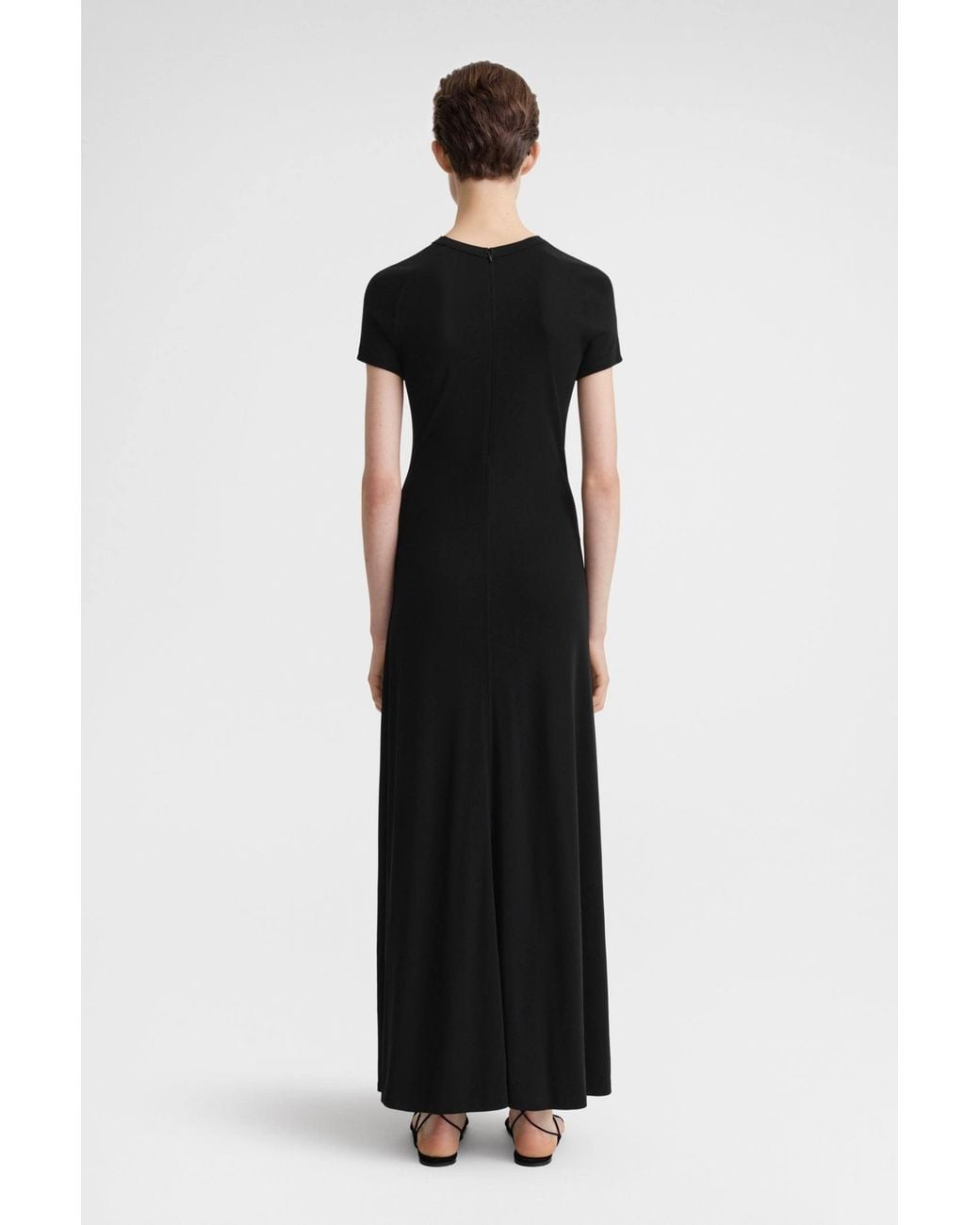 Totême Black Fluid Jersey Dress