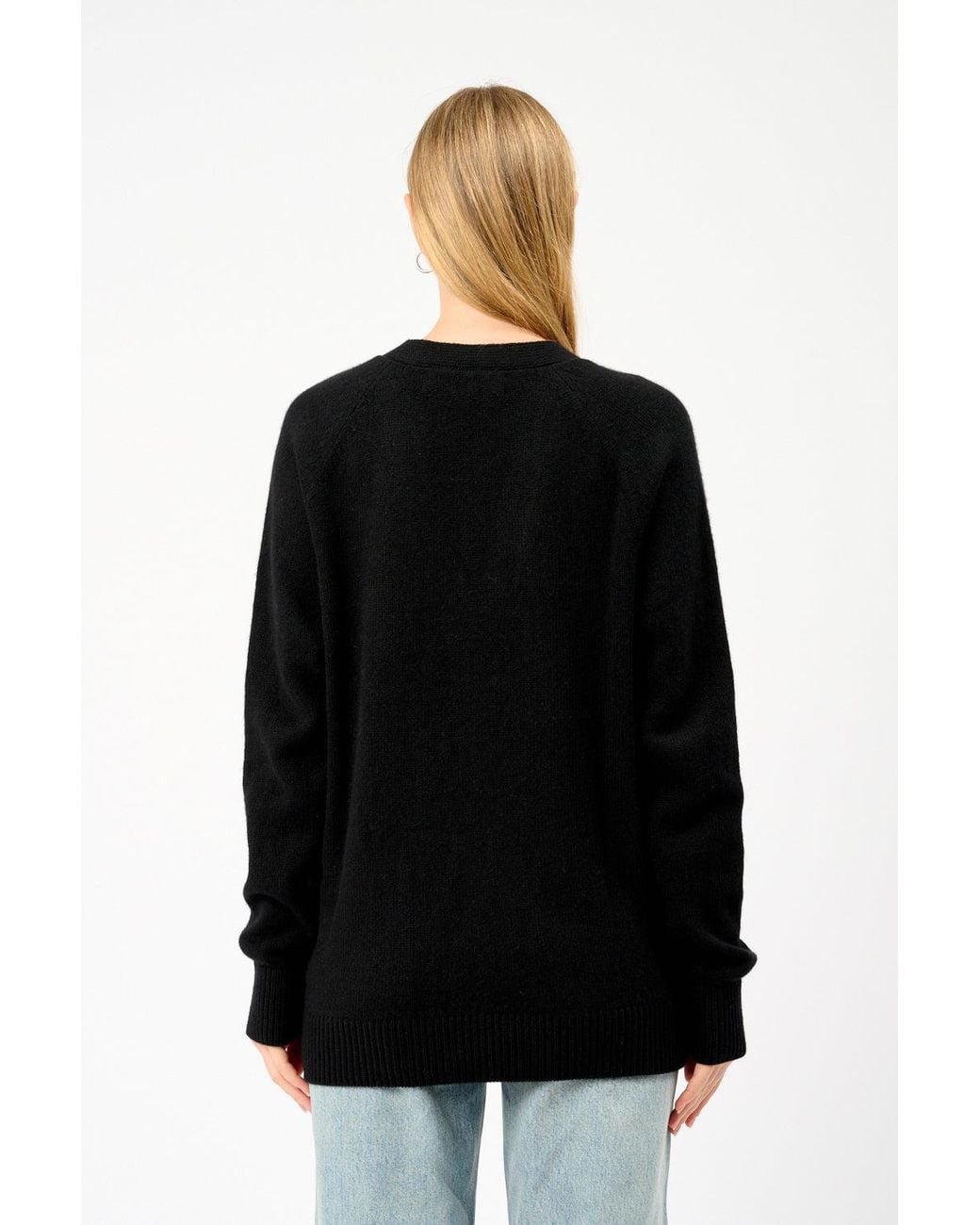 The Elder Statesman Black Heavy Cardigan