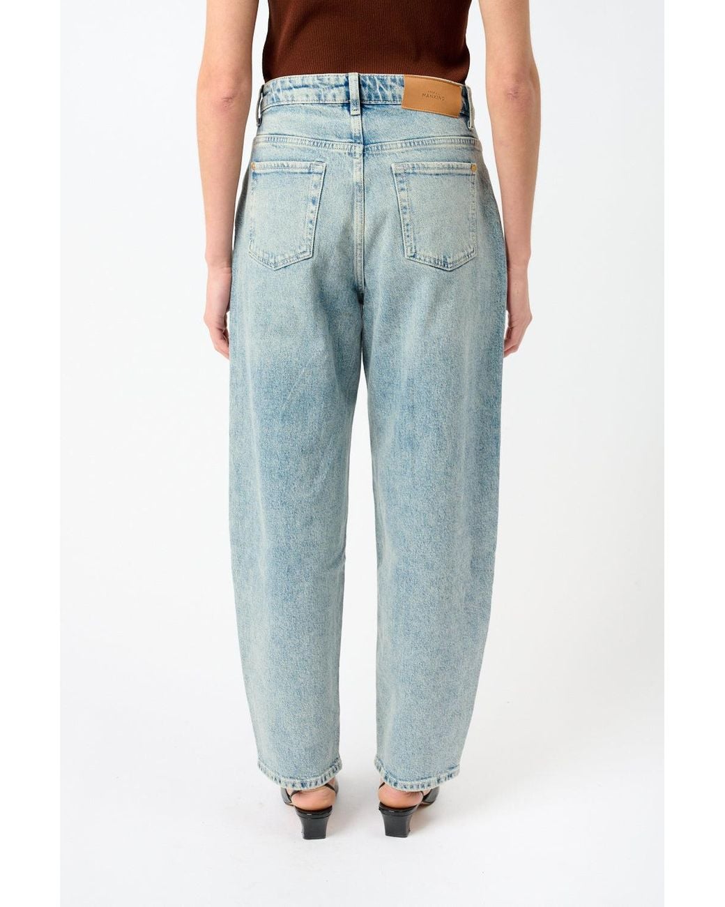 7 For All Mankind Blue Jayne Tapered Jeans