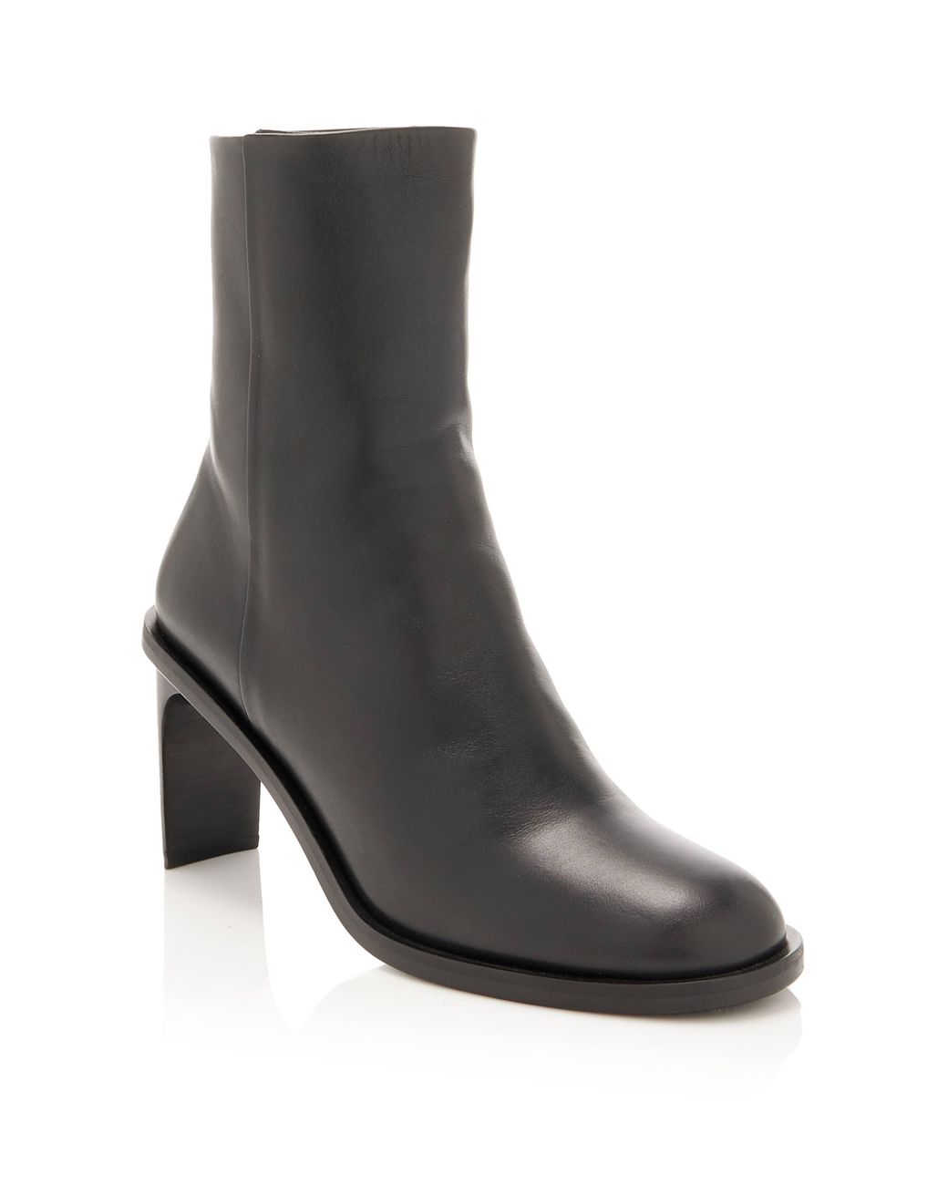 A.Emery Black Florence Leather Ankle Boots