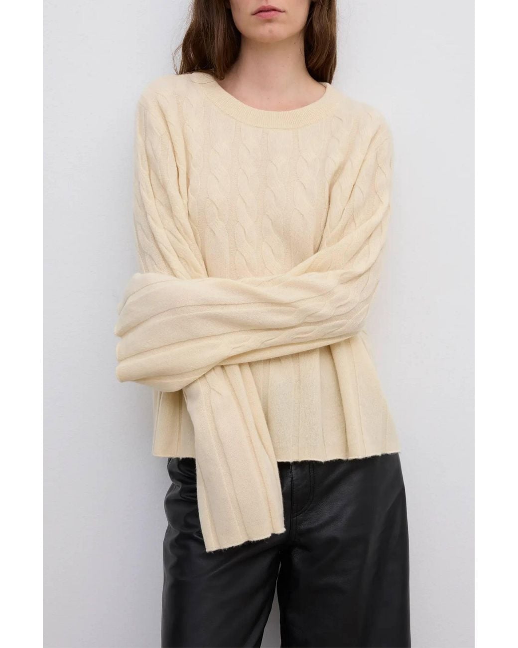 House of Dagmar Multicolor Faded Cable Knit Jumper