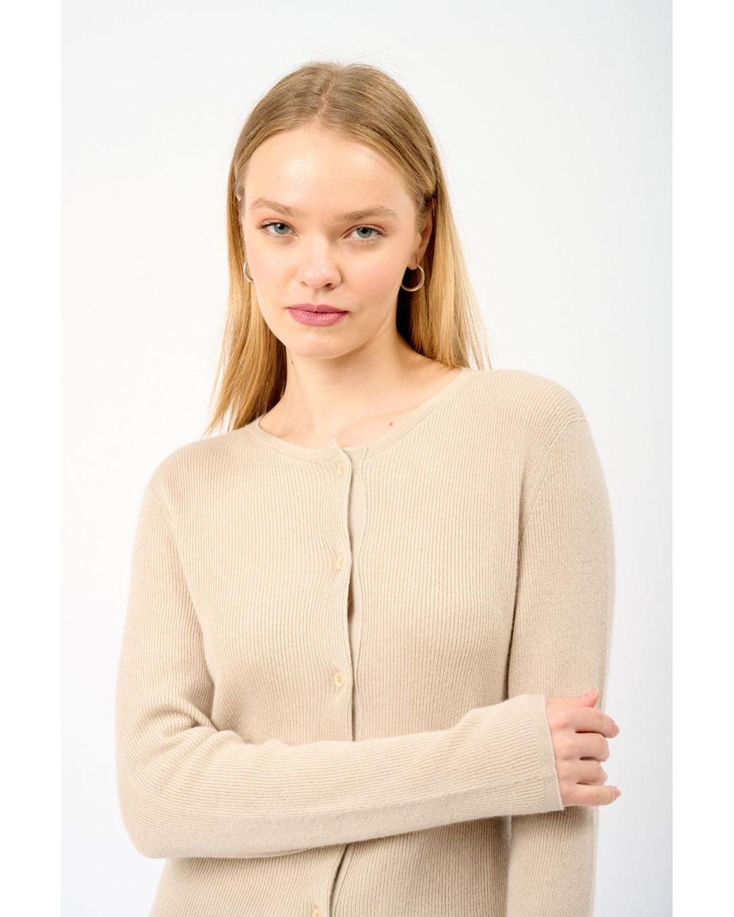 The Elder Statesman Natural Delicash Silk And Cashmere Cardigan