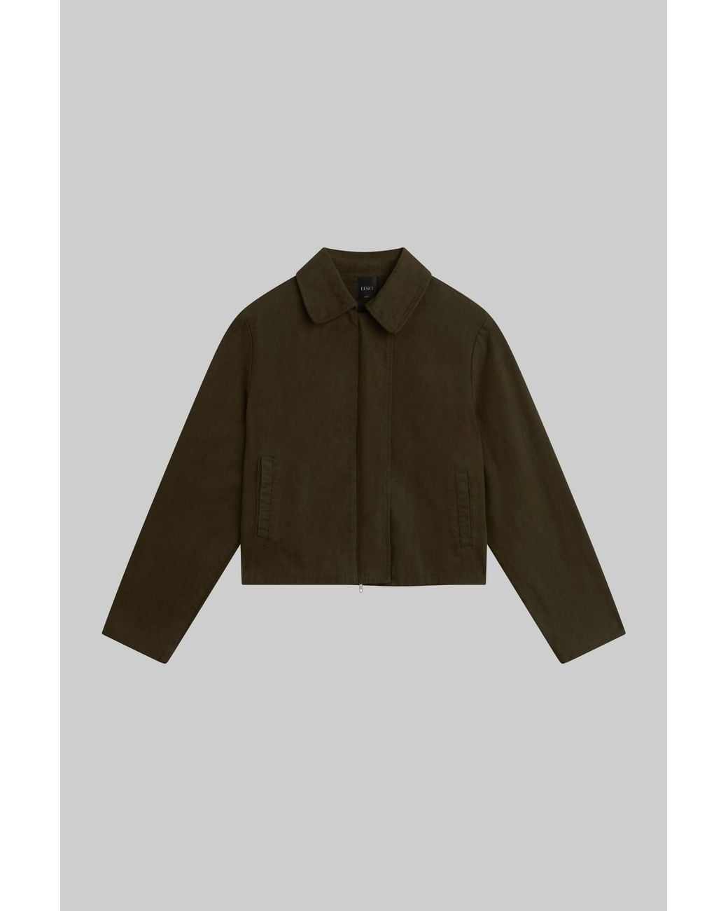 Leset Green The Chloe Zip Jacket