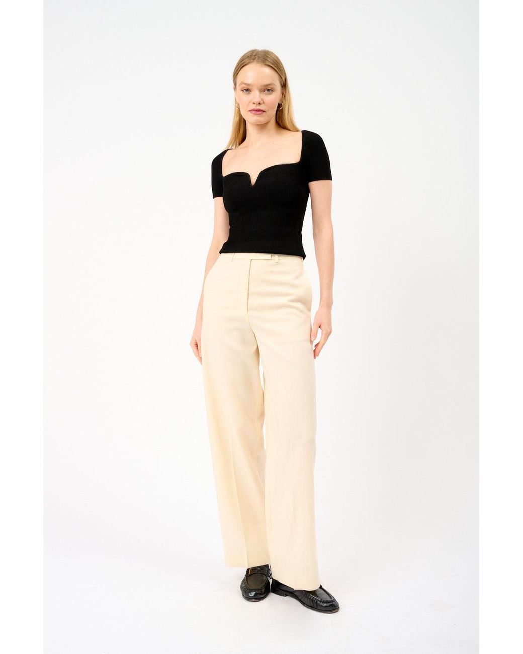 Galvan Black Short Sleeve Gaia Top
