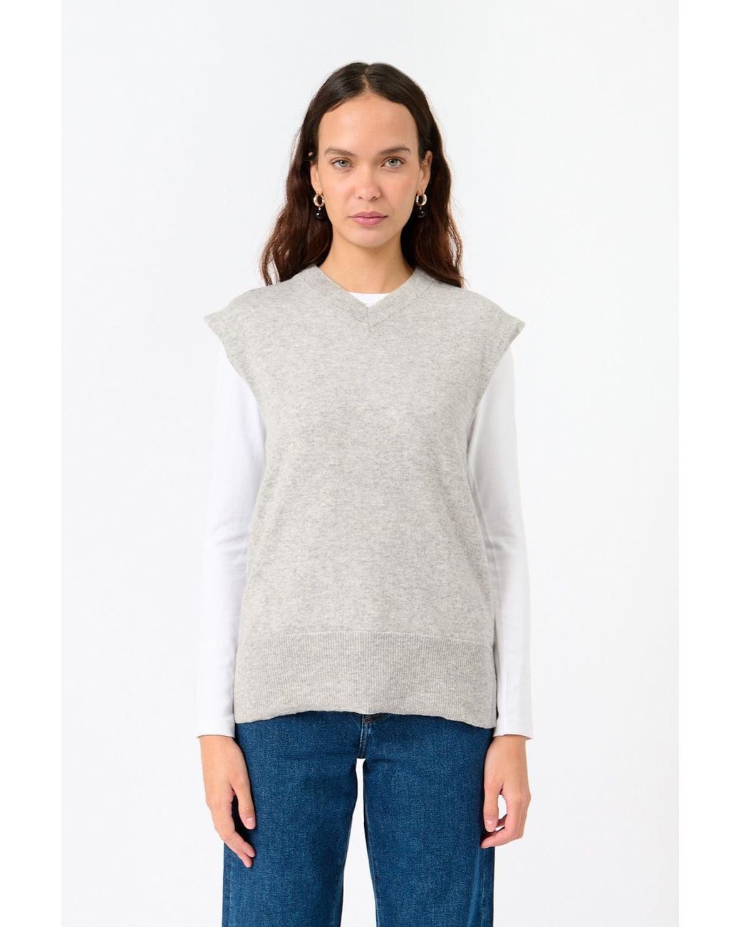 BITE STUDIOS White Cashmere Vest