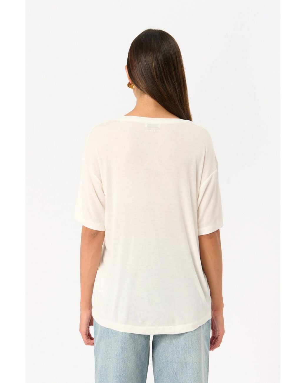 Anine Bing White Vale T-Shirt
