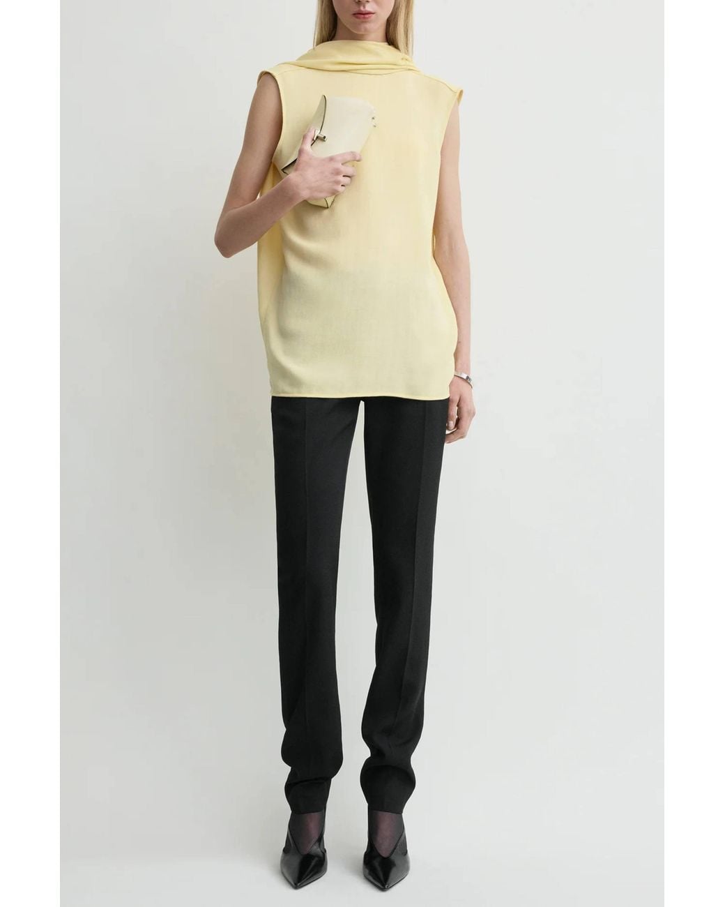 Totême Natural Cocoon Cape Blouse
