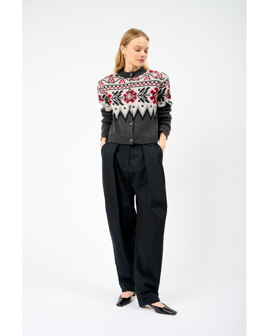Magda Butrym Black Tapered Trousers