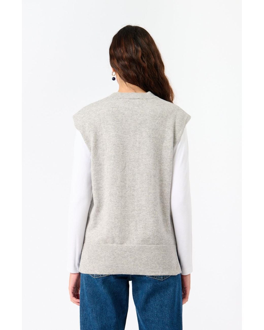 BITE STUDIOS White Cashmere Vest