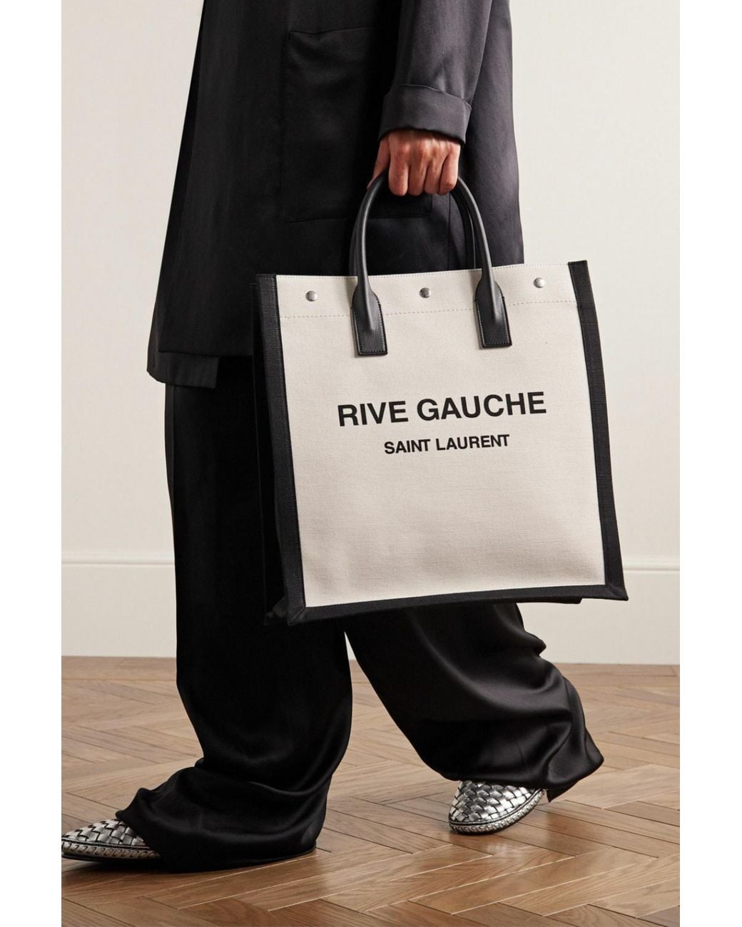 Saint Laurent Natural Small Rive Gauche Tote