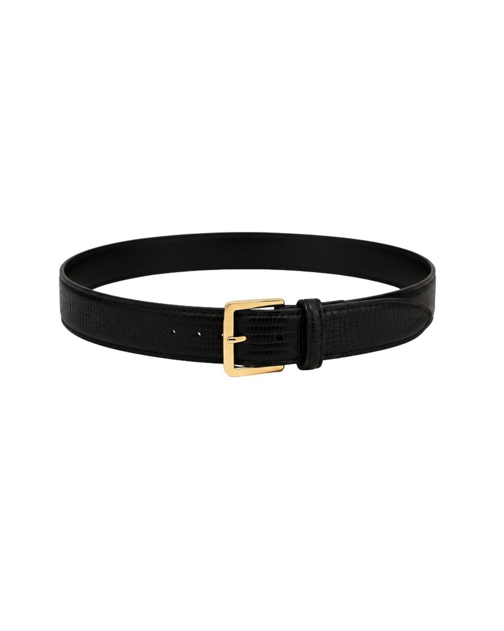 MARCÉLA LONDON Black Hyra Croc Belt