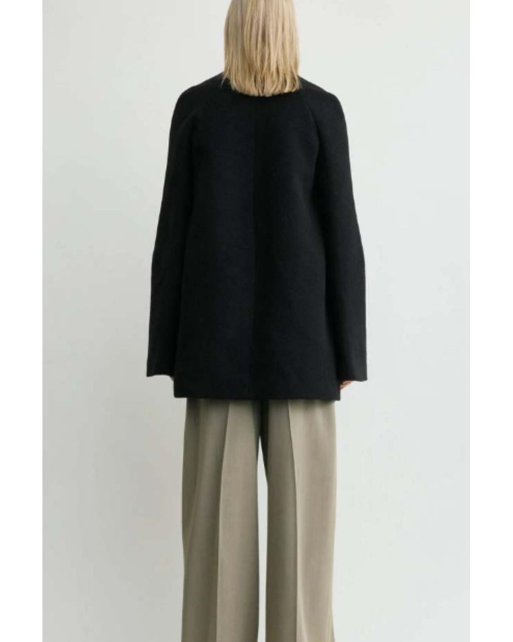 Totême Black Bell-Sleeve Jacket