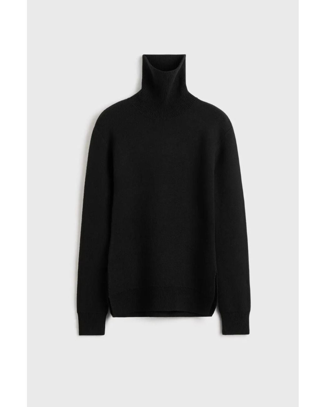 Totême Black High-Neck Double Knit