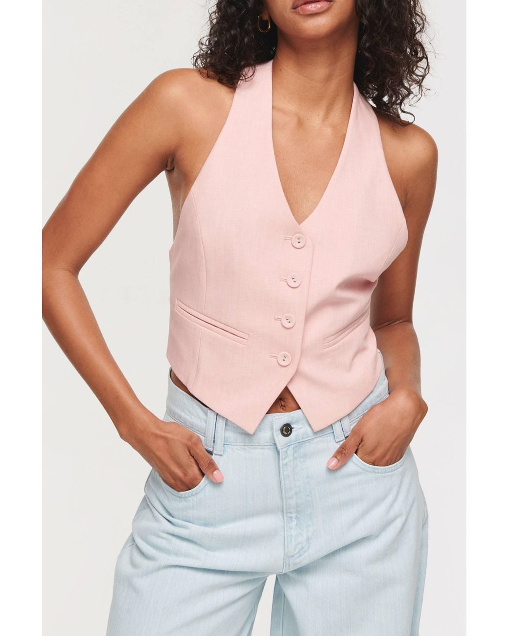 ALIGNE Pink Harla Waistcoat